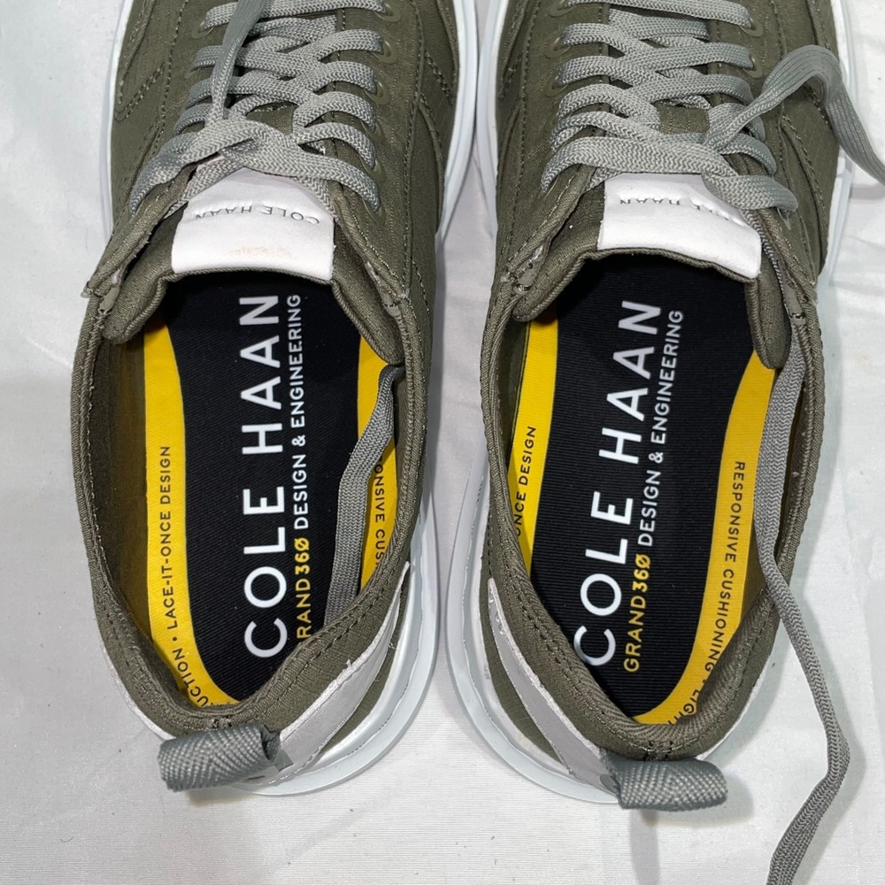 Cole Haan Grand Crosscourt Traveler Mens Sneakers Olive Green C35002 Size 7.5 M - Picture 7 of 10
